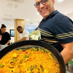 Arroz chipirones y verduras